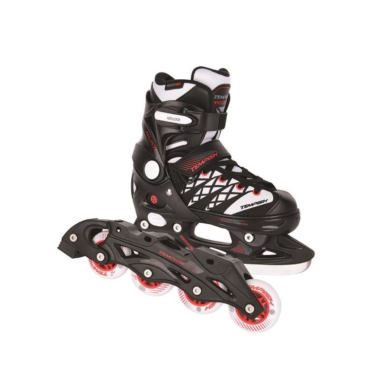 Tempish Clips Duo Adjustable Ice/Inline Skates Size 29-32