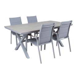 Garden furniture set CORINNA table and 4 chairs