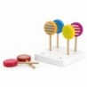 VIGA Colored Wooden Lollipops Set of 6 pcs.