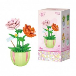 Construction Blocks Flowers in Pots Colorful 269–444 pcs.