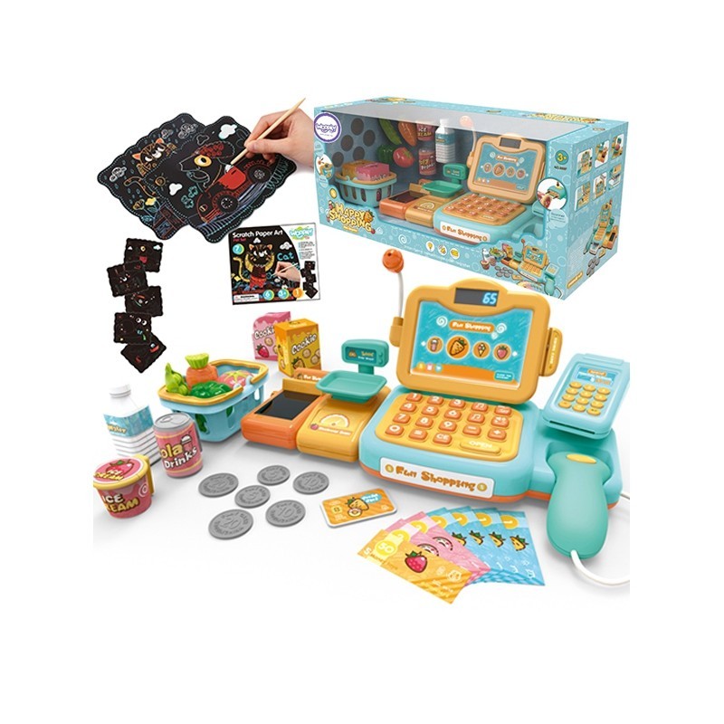 WOOPIE Cash Register for Children Set + Scratch Game