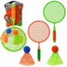 Badmintonschläger-Set: 2 Schläger, 2 große Federbälle und ein Ball