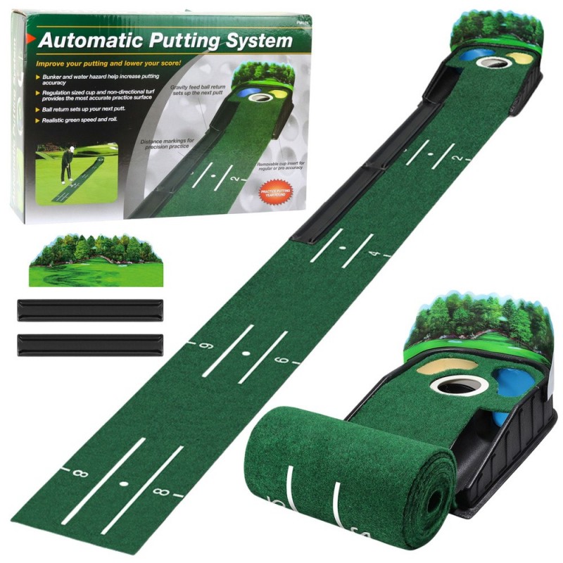 Felt Golf Training Mat, 3 Holes, 175cm