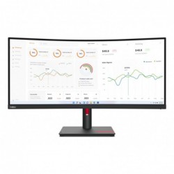 Lenovo ThinkVision T34w-30 LED display 86.4 cm (34") 3440 x 1440 pixels Wide Quad HD Black