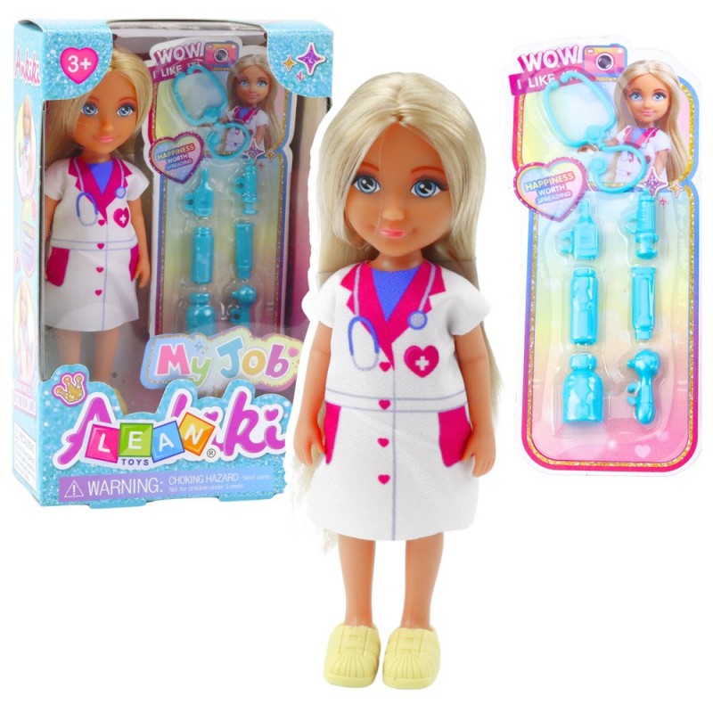 Ankiki Doctor Mini Doll Set with Treatment Accessories