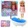 Ankiki Mini Doll Set with Bathtub and Care Accessories
