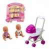 Anlily Mom Doll with Two Children Stroller Baby Accessories