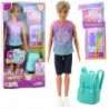 Anlily Boy Doll with Backpack Water Bottle Glasses Selfie Stick