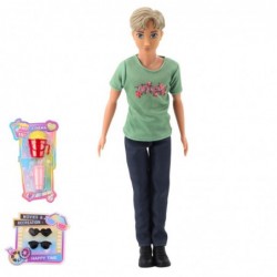 Anlily Doll Set Girl with Boy Accessories Glasses Handbag