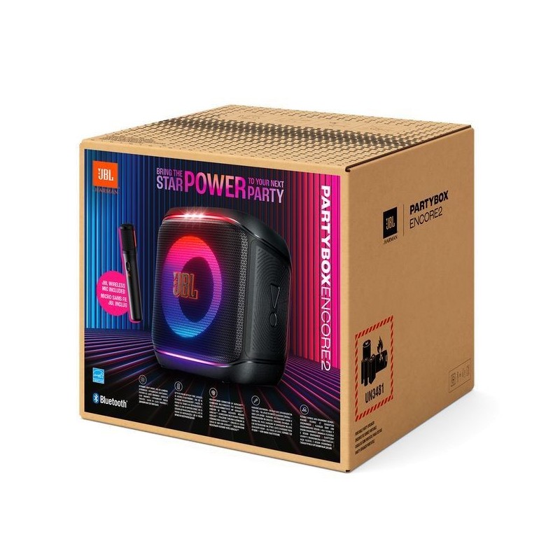 Bezvadu skaļrunis JBL  Partybox Encore 2 Black