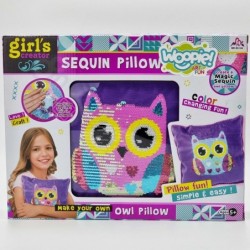 WOOPIE ART &amp; FUN Set Creative Pillow for Decorating the Owl