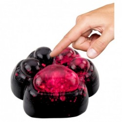 Squishy Cat Paw Anti-Stress Sensory Squishy Black Pink Glitter