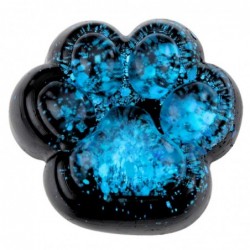 Squishy Cat Paw Anti-Stress Sensory Squishy Black Blue Glitter