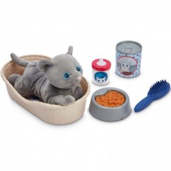 Ecoiffier Plush Kitty with accessories for the care of children 9 el.