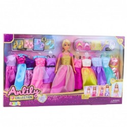 Large Fashion Set Anlily Collection Doll Dresses Accessories 24pcs.
