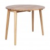 Drop leaf table BIRKA D90xH75cm, oak
