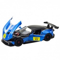 Metal Sports Car Lights Sounds Drive Blue 1:22