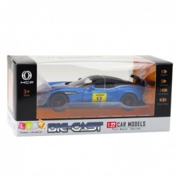 Metal Sports Car Lights Sounds Drive Blue 1:22