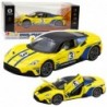 Metal Sports Car Lights Sounds Drive Yellow 1:22