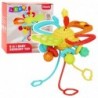 6-in-1 Sensory Toy Teether Pull Strings Pop-It Colorful