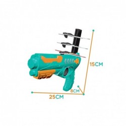 WOOPIE Pistol Aircraft Launcher Automatic + 4 Airplanes