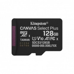 Kingston Technology 128GB microSDXC Canvas Select Plus Gen3 150MB/s A1 Card + Adapter