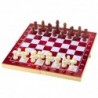 3-in-1 Wooden Game Set Chess Backgammon Checkers Foldable Board 24x24cm