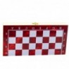 3-in-1 Wooden Game Set Chess Backgammon Checkers Foldable Board 30x30cm