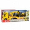 Truck Tow Truck Crawler Excavator Lights and Sounds Yellow Set