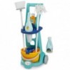 Ecoiffier Cleaning Trolley with Accessories 8 pcs.