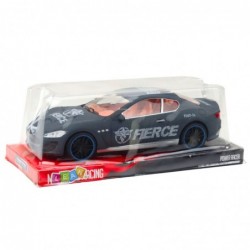 Rear-wheel drive sports car with a matte gray body