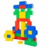 Set of Large Construction Blocks in a Bag, Colorful, 28.5x9x9 cm, 12 pcs.
