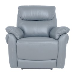 Tugitool BOWEN elektriline recliner 95x86xH102cm, hallikasbeež naturaalne nahk