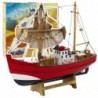 Collectible Decorative Model Fishing Boat Red 30x26cm