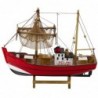 Collectible Decorative Model Fishing Boat Red 30x26cm