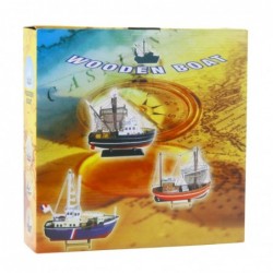 Collectible Decorative Model Fishing Boat Ship Blue 30x26cm