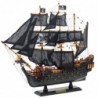 Collectible Model Decorative Sailing Ship Black Pearl 49x43cm