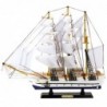 Collectible Decorative Model Sailing Ship Frigate White 49x43cm