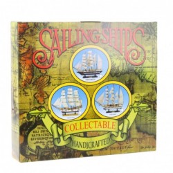 Collectible Decorative Model Sailing Ship Frigate White 49x43cm