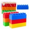 Set of Large Construction Blocks in a Bag, Colorful, 28.5x9x9 cm, 6 pcs.