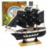 Collectible Model Decorative Pirate Sailing Ship Black 16x15cm