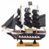 Collectible Model Decorative Pirate Sailing Ship Black 20x20cm