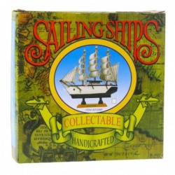 Collectible Model Decorative Pirate Sailing Ship Black 20x20cm