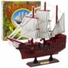 Collectible Decorative Model Sailing Ship Red 24x23cm