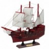 Collectible Decorative Model Sailing Ship Red 24x23cm