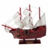 Collectible Decorative Model Sailing Ship Red 24x23cm