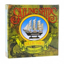 Collectible Decorative Model Sailing Ship Red 24x23cm