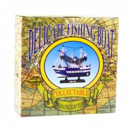 Collectible Decorative Model Fishing Boat Flying Lady 24x23cm