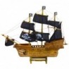 Collectible Model Decorative Pirate Sailing Ship Black 33x29cm