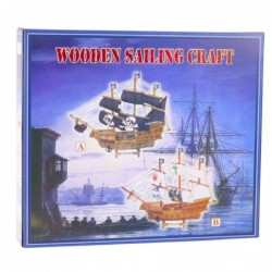 Collectible Model Decorative Pirate Sailing Ship Black 33x29cm